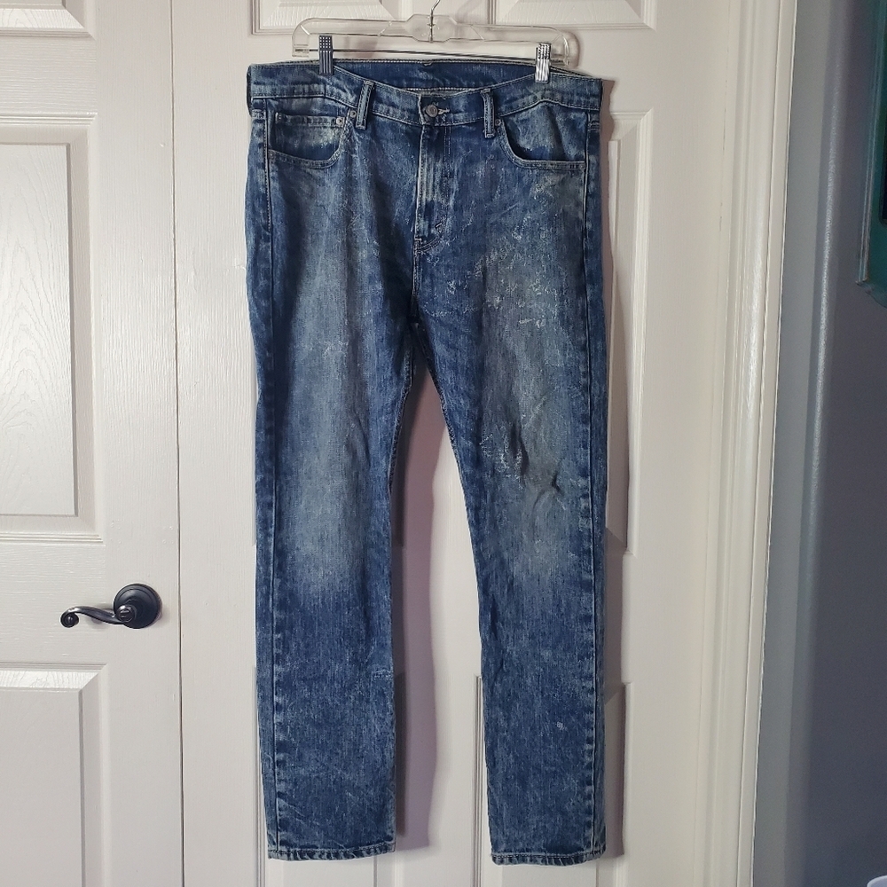 Levi's 510 Denim Blue Jeans Straight Leg 36x32